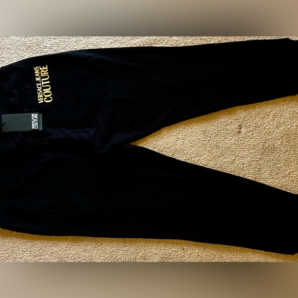 VERSACE JEANS COUTURE. New Black cotton Joggers Size:XXL - Picture 3 of 5
